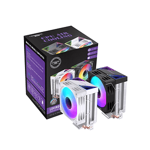 Enfriador Cpu Lovingcool 2 Heatpipes + rgb 90mm Amd Intel 150 TDP