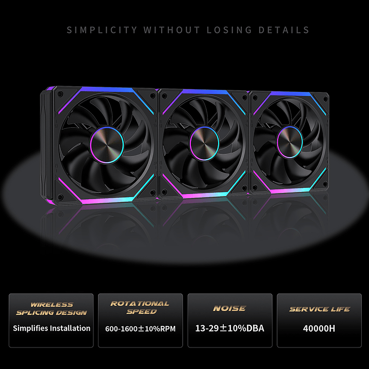 Ventiladores Pc 120mm ARgb Lovingcool 120 Kit Pack 3 Unids  6