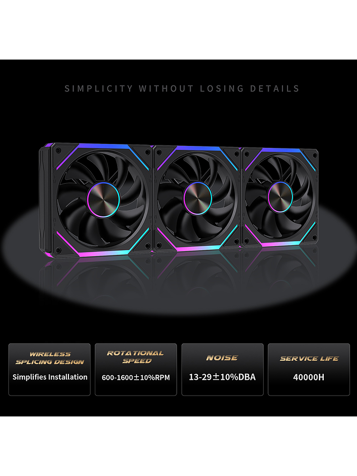 Ventiladores Pc 120mm ARgb Lovingcool 120 Kit Pack 3 Unids  6