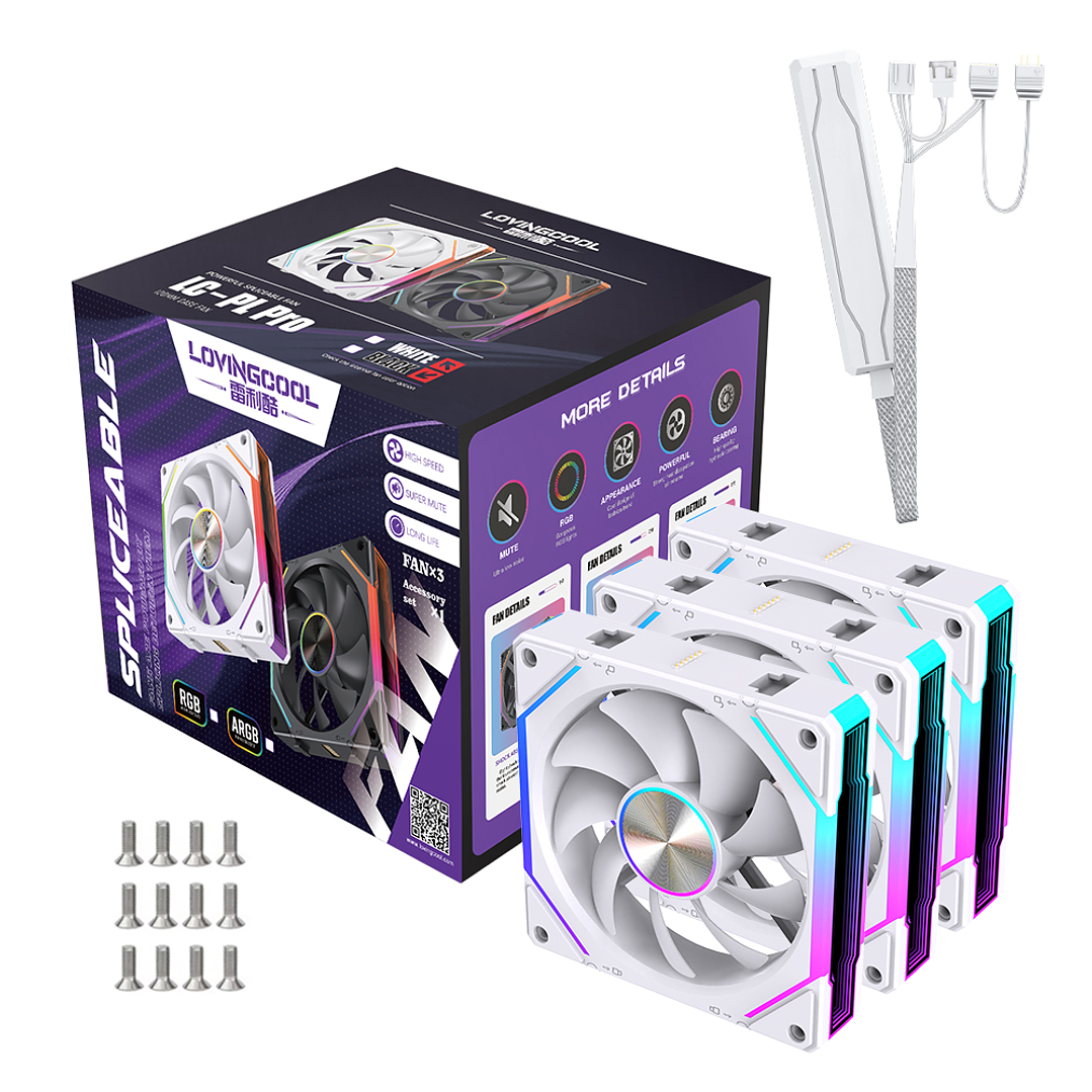 Ventiladores Pc 120mm ARgb Lovingcool 120 Kit Pack 3 Unids  8