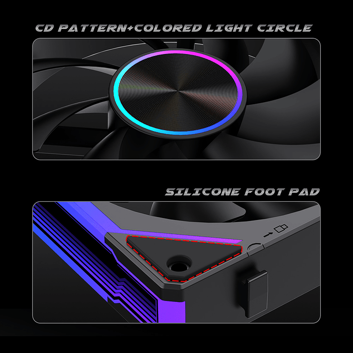 Ventiladores Pc 120mm ARgb Lovingcool 120 Kit Pack 3 Unids  10