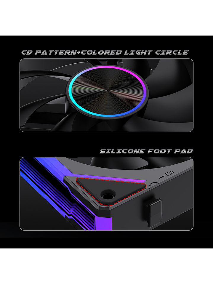 Ventiladores Pc 120mm ARgb Lovingcool 120 Kit Pack 3 Unids  10