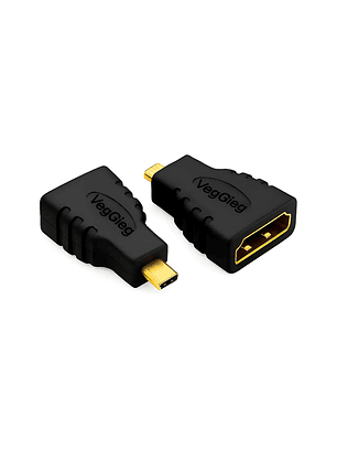 Adaptador Conversor Hdmi Hembra A Micro Hdmi Macho Veggieg