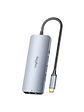 Hub Usb Tipo C 10 En 1 Usb 3.0 4k 60hz 100w Rj45 Veggieg - Miniatura 1