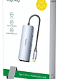 Hub Usb Tipo C 10 En 1 Usb 3.0 4k 60hz 100w Rj45 Veggieg - Miniatura 2