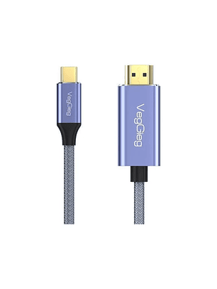 Cable Tipo C A Hdmi Premium 4k 60hz 2mts Hdr Veggieg V-Z625