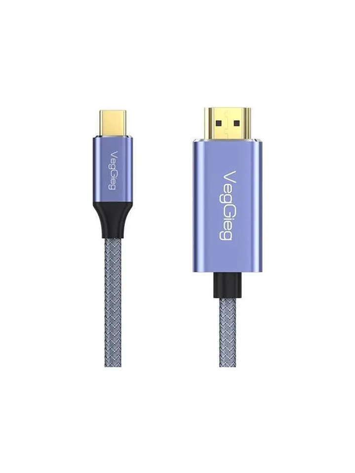 Cable Tipo C A Hdmi Premium 4k 60hz 2mts Hdr Veggieg V-Z625 1