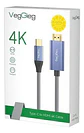 Cable Tipo C A Hdmi Premium 4k 60hz 2mts Hdr Veggieg V-Z625 - Miniatura 3