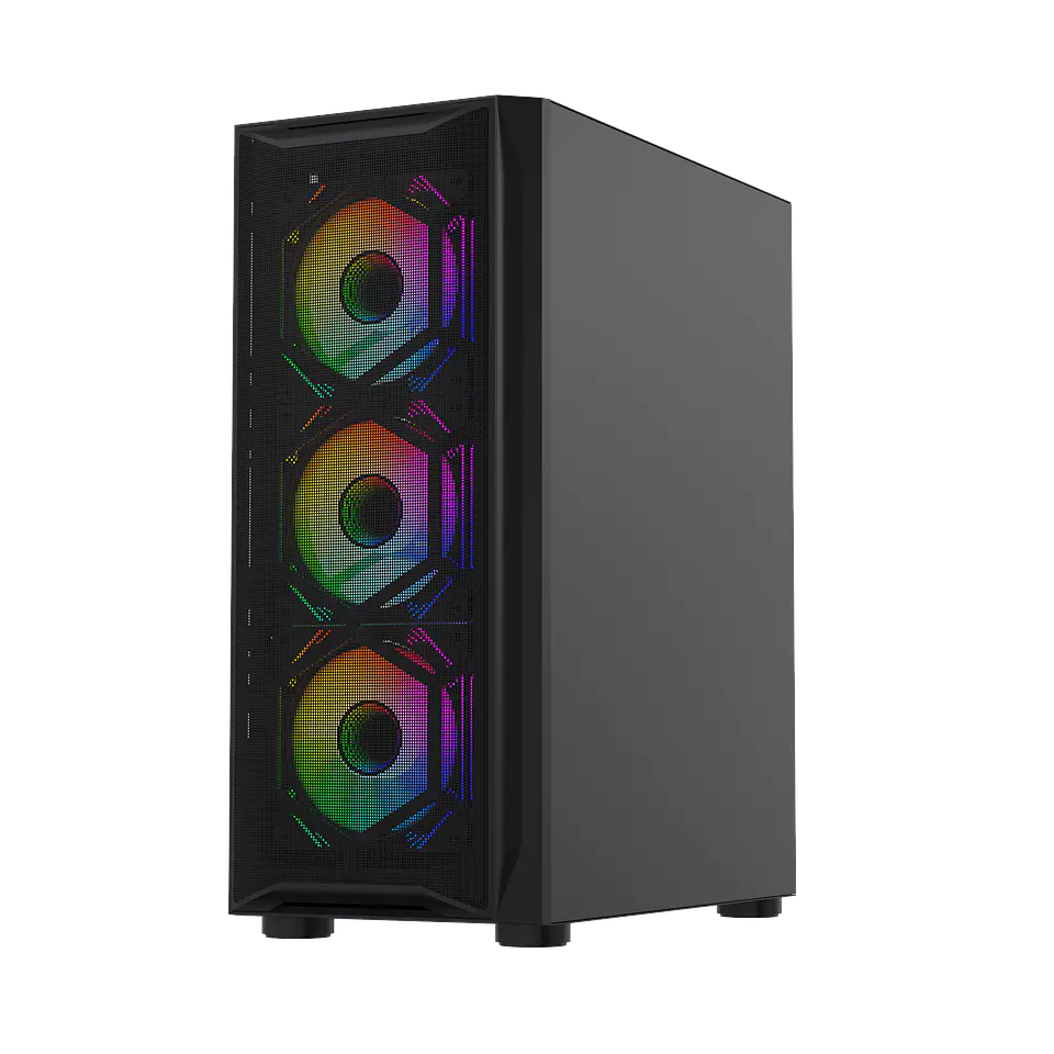 Gabinete Gamer Rgb Atx, Vidrio Templado, Usb 3.0 Max 8 Fans + ventilador de regalo 120 mm 7