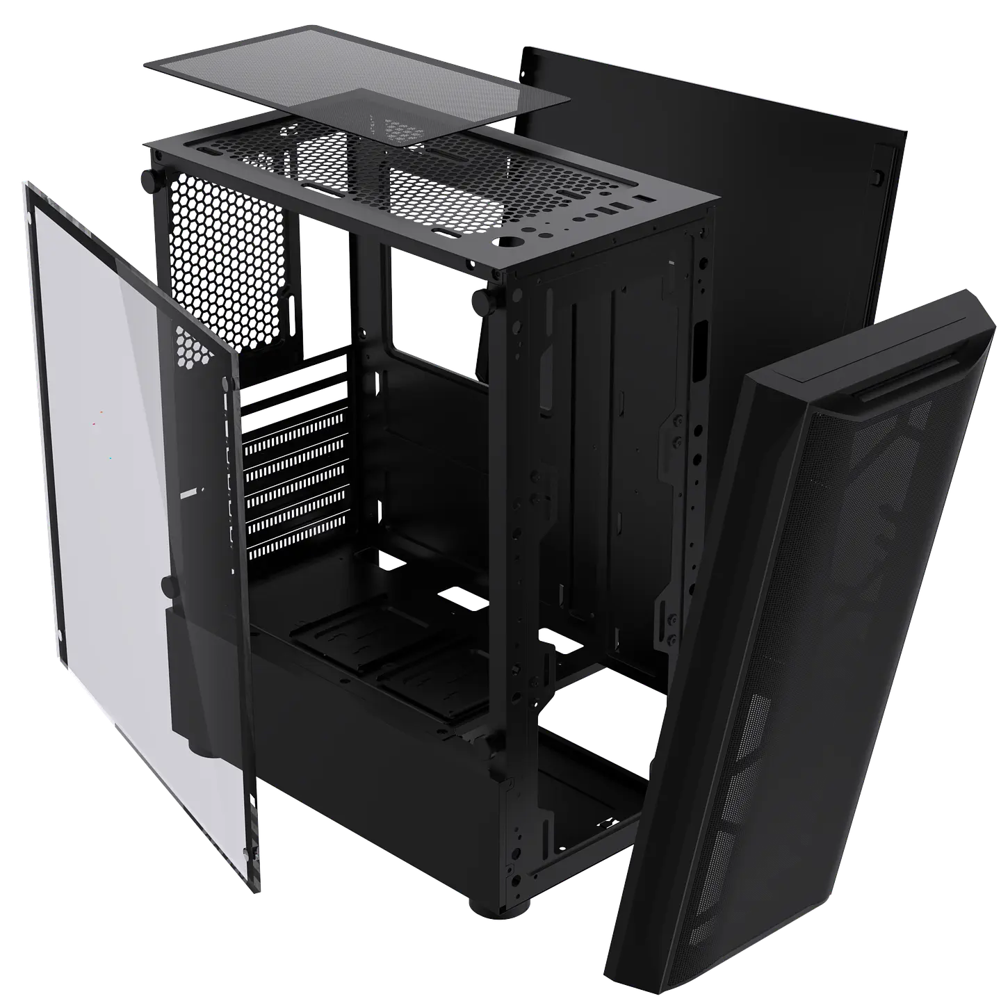 Gabinete Gamer Rgb Atx, Vidrio Templado, Usb 3.0 Max 8 Fans + ventilador de regalo 120 mm 10