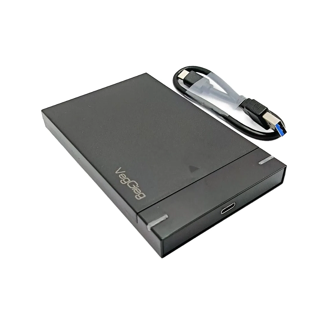 Carcasa De Disco Duro Case Externo Usb 3.0 Sata 3.0 Veggieg Negro 1