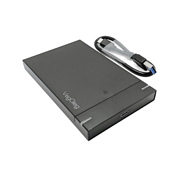 Carcasa De Disco Duro Case Externo Usb 3.0 Sata 3.0 Veggieg Negro 1