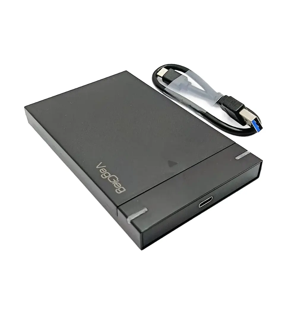 Carcasa De Disco Duro Case Externo Usb 3.0 Sata 3.0 Veggieg Negro 1