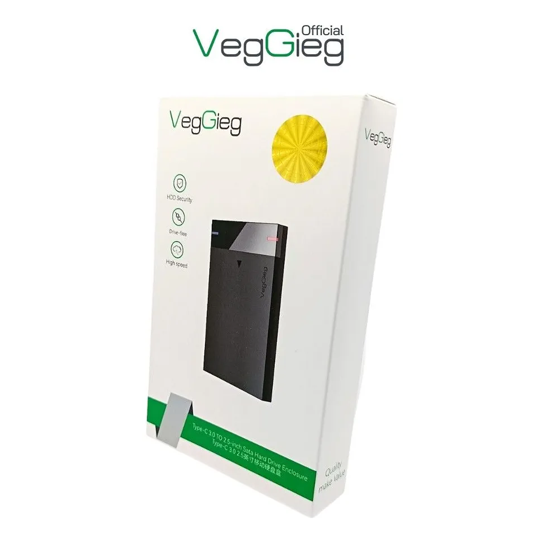 Carcasa De Disco Duro Case Externo Usb 3.0 Sata 3.0 Veggieg Negro 2