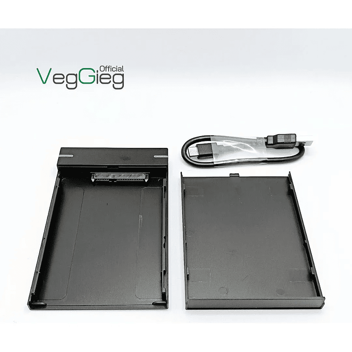 Carcasa De Disco Duro Case Externo Usb 3.0 Sata 3.0 Veggieg Negro 3