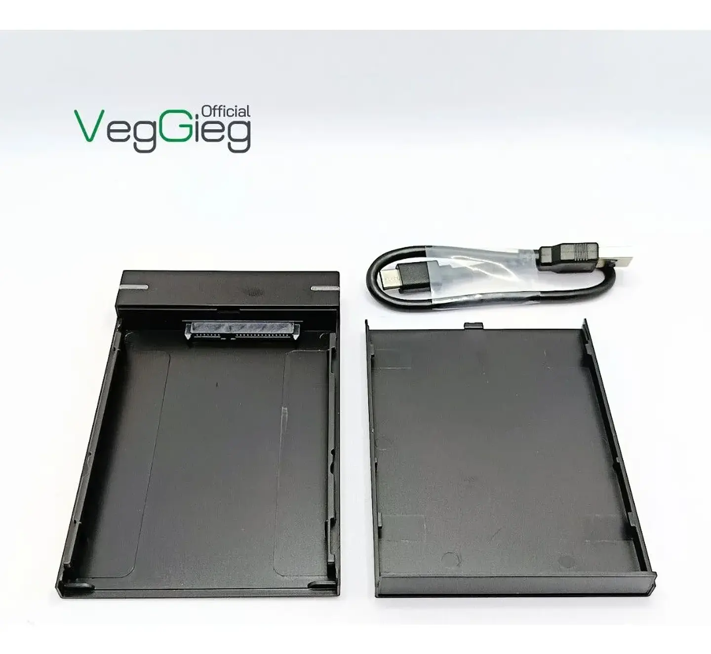 Carcasa De Disco Duro Case Externo Usb 3.0 Sata 3.0 Veggieg Negro 3