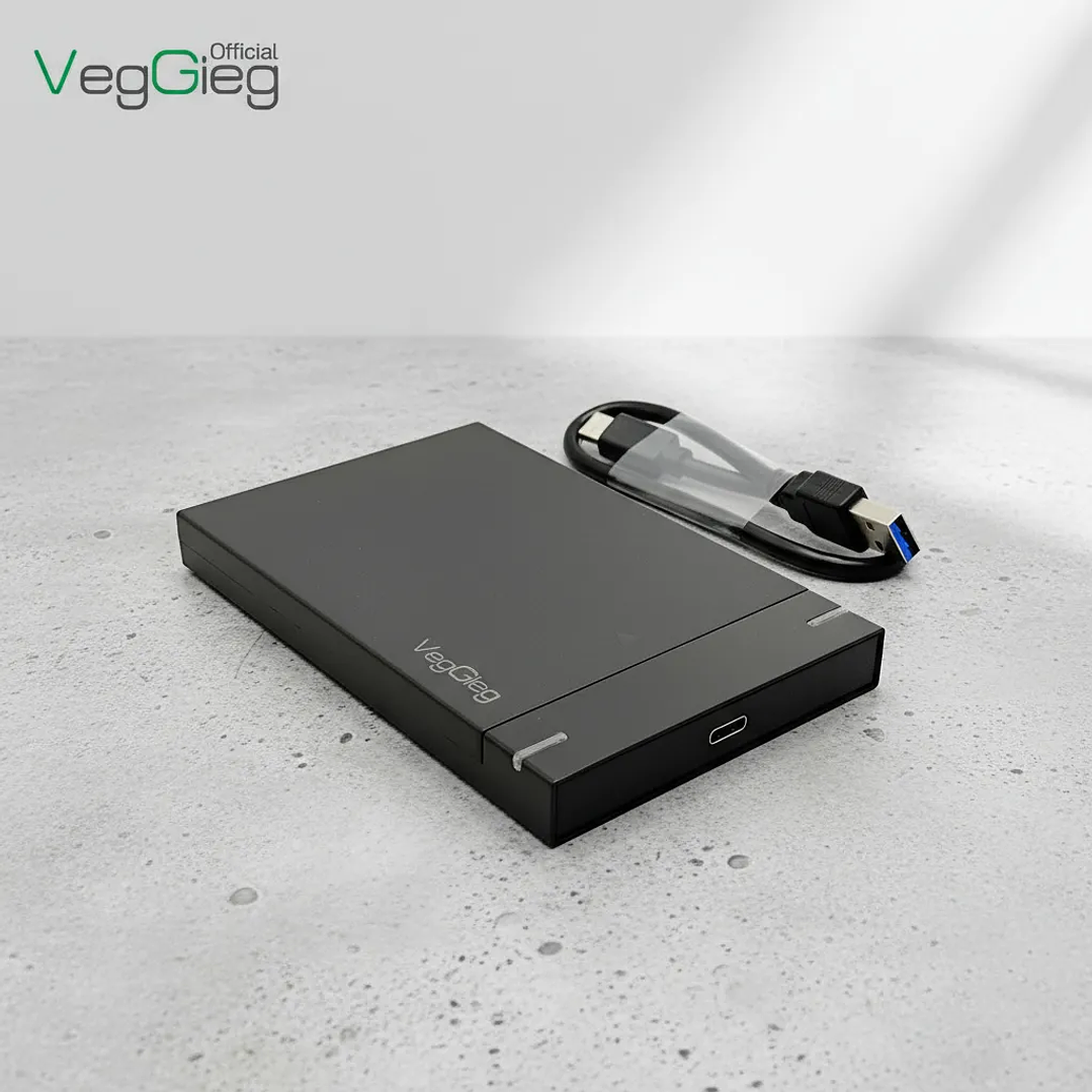 Carcasa De Disco Duro Case Externo Usb 3.0 Sata 3.0 Veggieg Negro 6