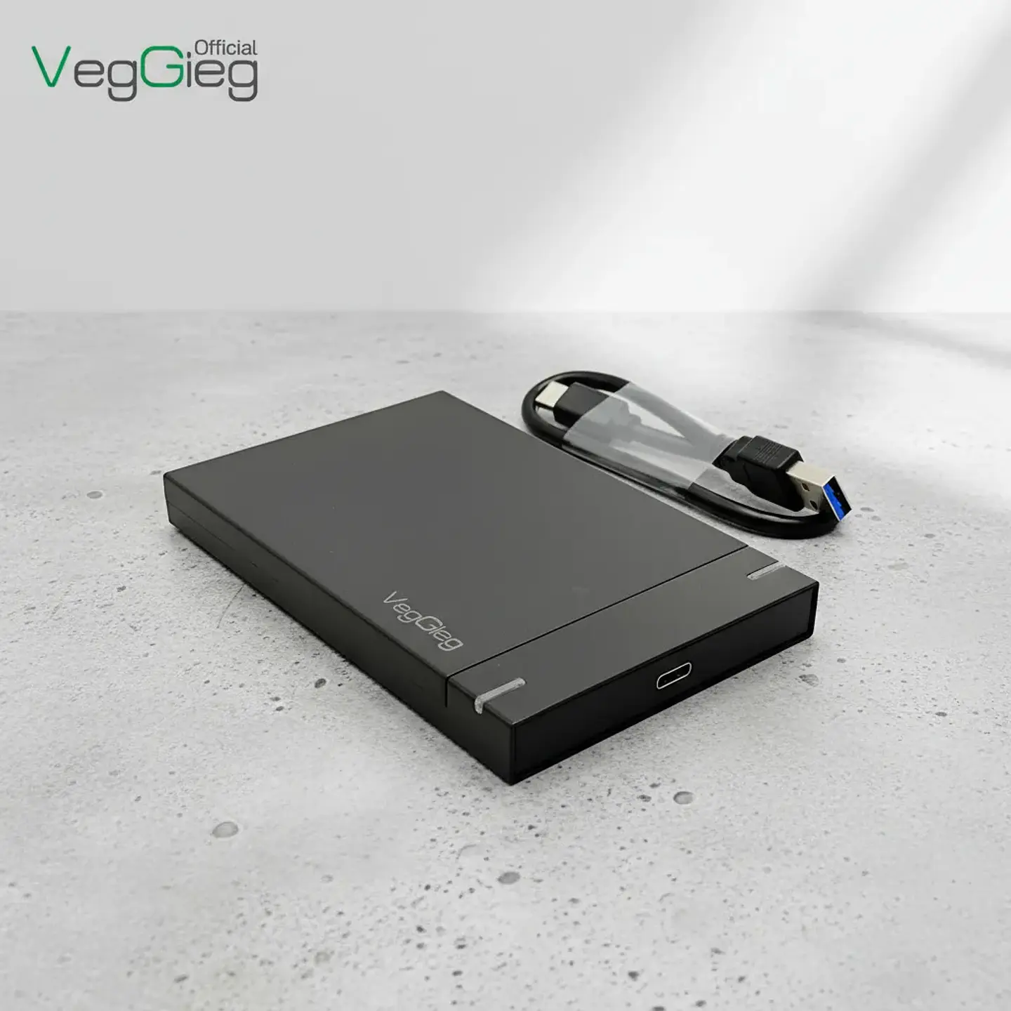 Carcasa De Disco Duro Case Externo Usb 3.0 Sata 3.0 Veggieg Negro 6