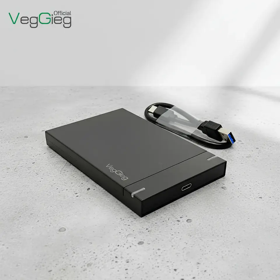 Carcasa De Disco Duro Case Externo Usb 3.0 Sata 3.0 Veggieg Negro 6