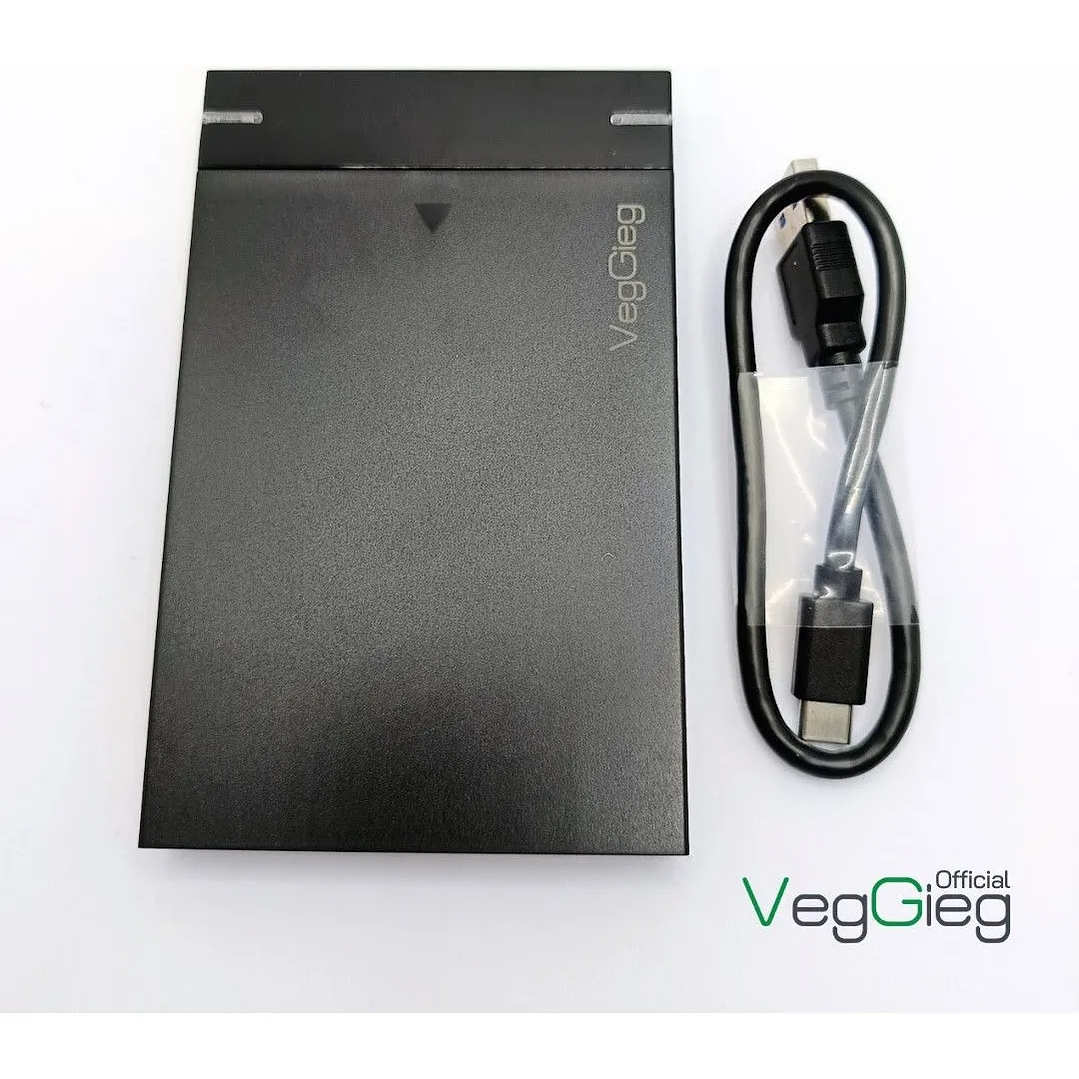 Carcasa De Disco Duro Case Externo Usb 3.0 Sata 3.0 Veggieg Negro 7