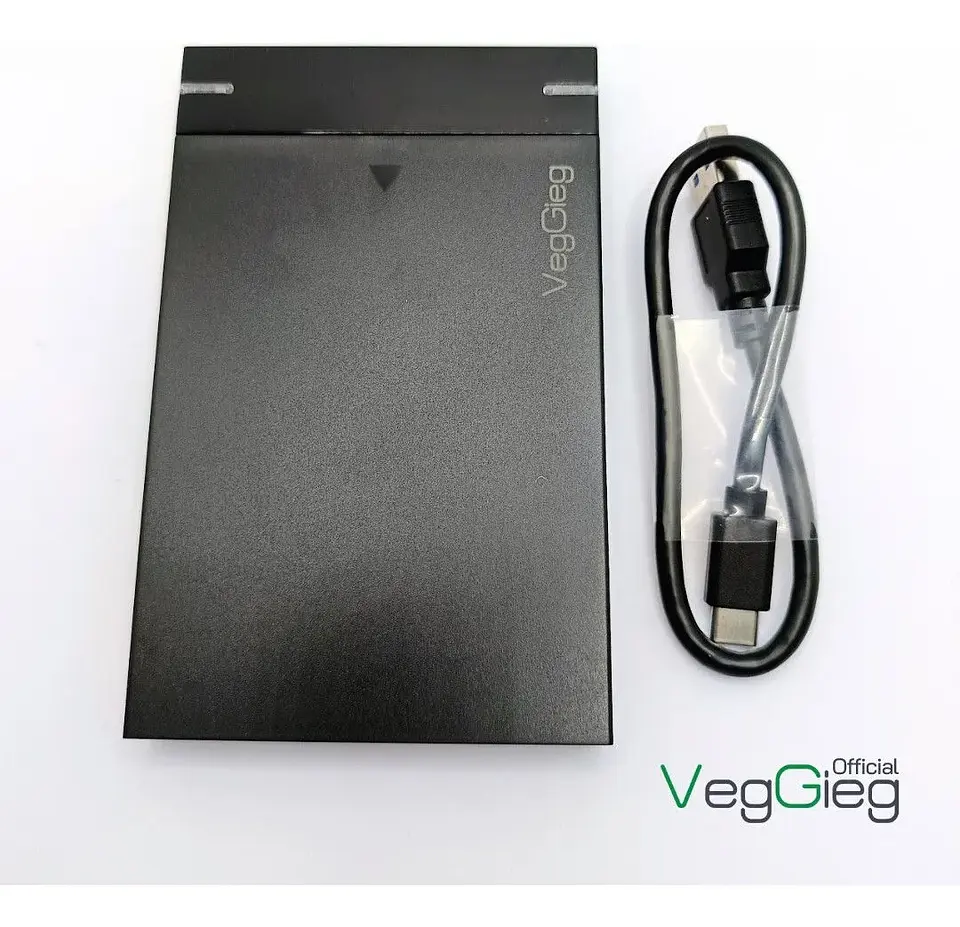 Carcasa De Disco Duro Case Externo Usb 3.0 Sata 3.0 Veggieg Negro 7