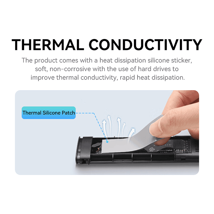 Case Cofre Disco Duro Usb C 3.0 M2 Nvme 10 Gbps Veggieg Gris 4