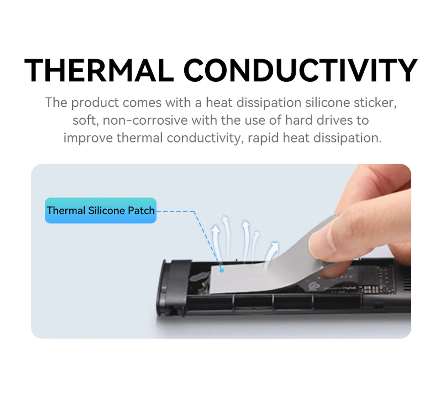 Case Cofre Disco Duro Usb C 3.0 M2 Nvme 10 Gbps Veggieg Gris 4