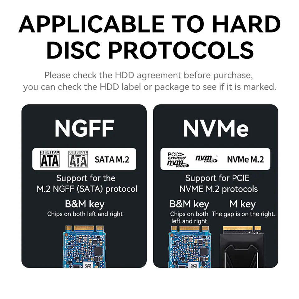 Case Cofre Disco Duro Usb C 3.0 M2 Nvme 10 Gbps Veggieg Gris 6