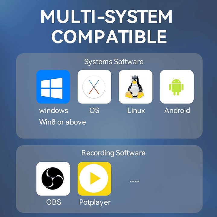 Capturadora De Video 4k 60hz 1080p Tipo C 3.0 Usb Veggieg Gris 4