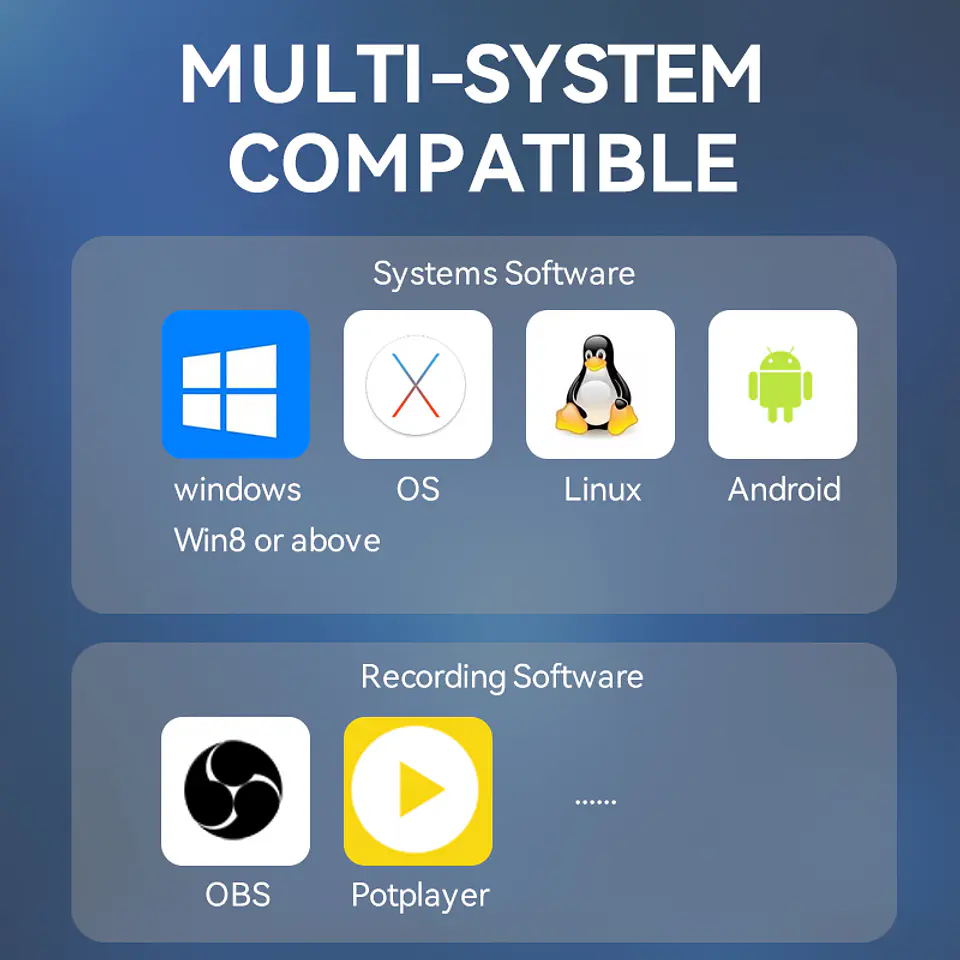 Capturadora De Video 4k 60hz 1080p Tipo C 3.0 Usb Veggieg Gris 4