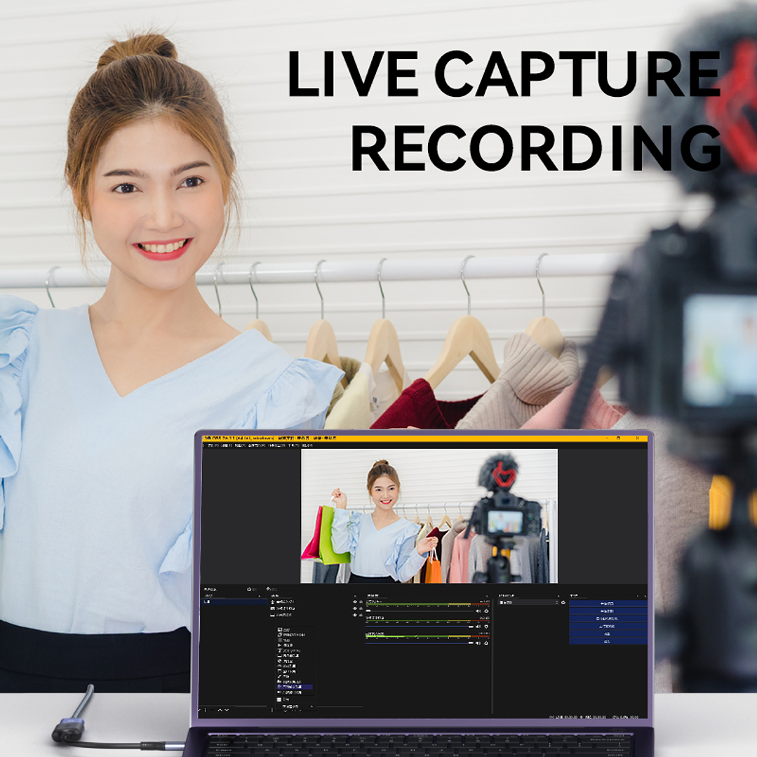 Capturadora De Video 4k 60hz 1080p Tipo C 3.0 Usb Veggieg Gris 8
