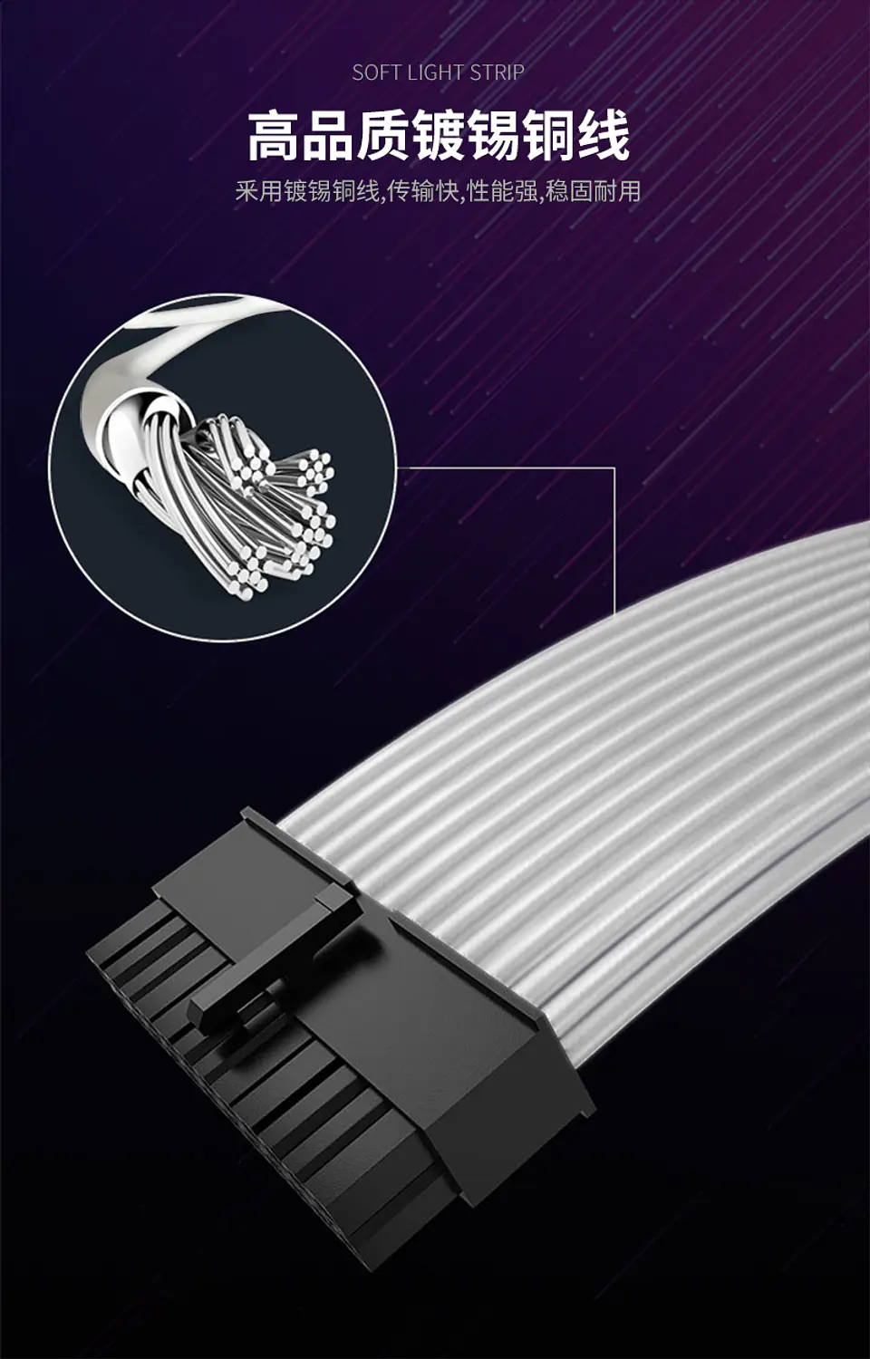 Cable De Alimentación Para Pc 3 X 8 Pin Argb Para Pc Gamer  7