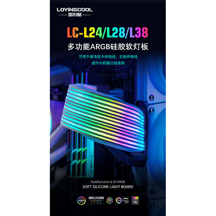 Cable De Alimentación Para Pc 3 X 8 Pin Argb Para Pc Gamer  11