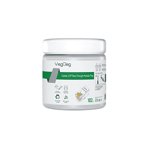 Conectores Rj45 Cat6e Red Lan Plug Utp Embase X 102 unds Veggieg