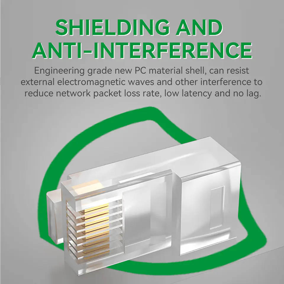 Conectores Rj45 Cat6e Red Lan Plug Utp Embase X 102 unds Veggieg 4