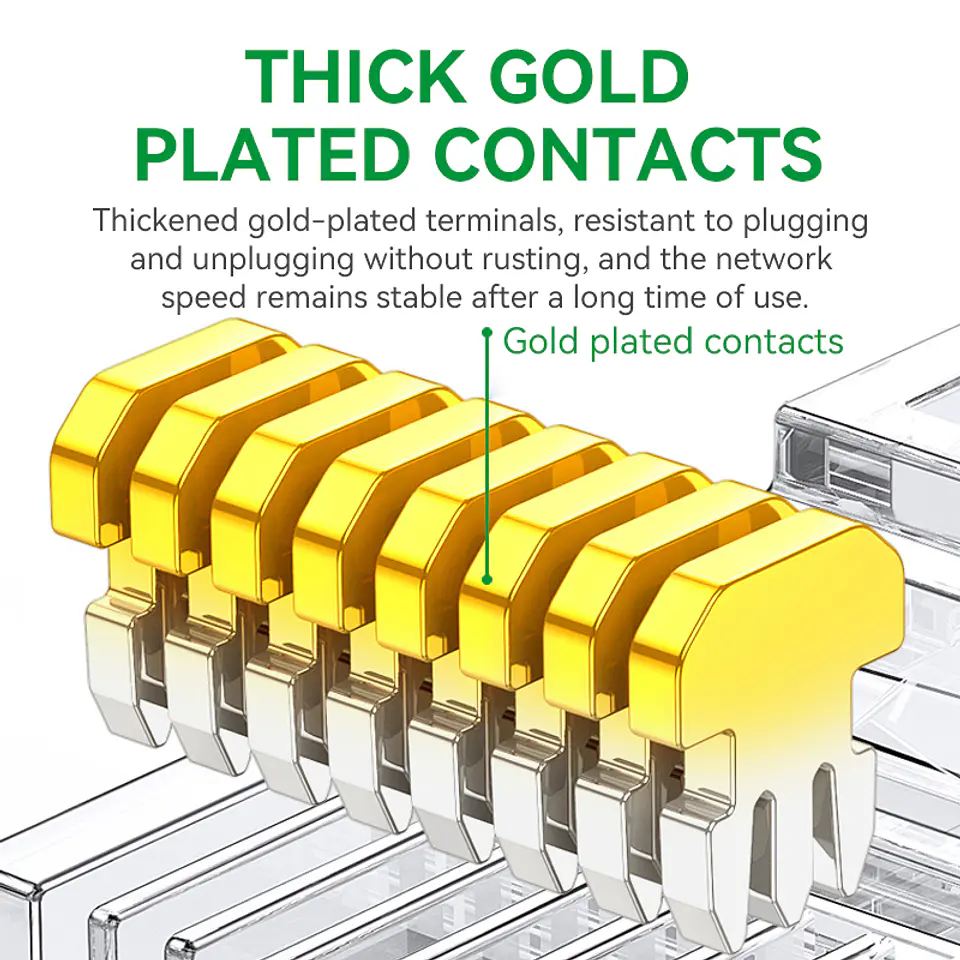 Conectores Rj45 Cat6e Red Lan Plug Utp Embase X 102 unds Veggieg 5