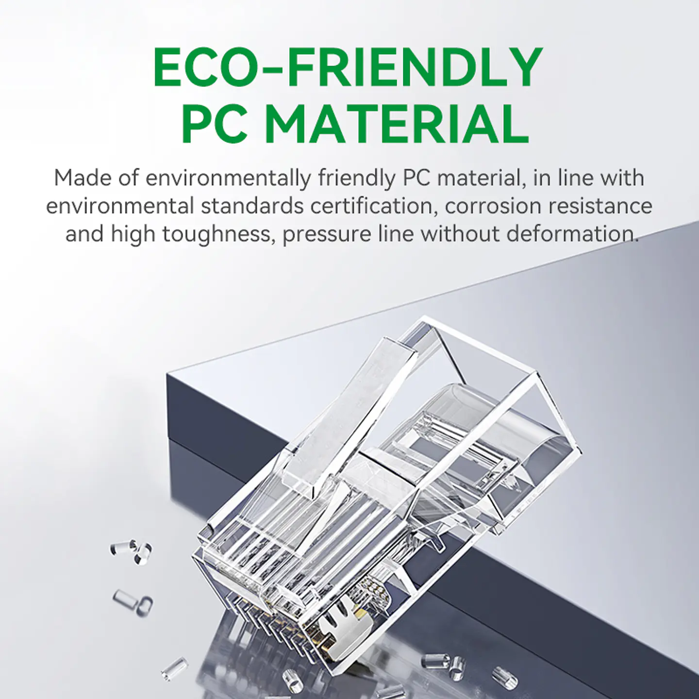 Conectores Rj45 Cat6e Red Lan Plug Utp Embase X 102 unds Veggieg 6