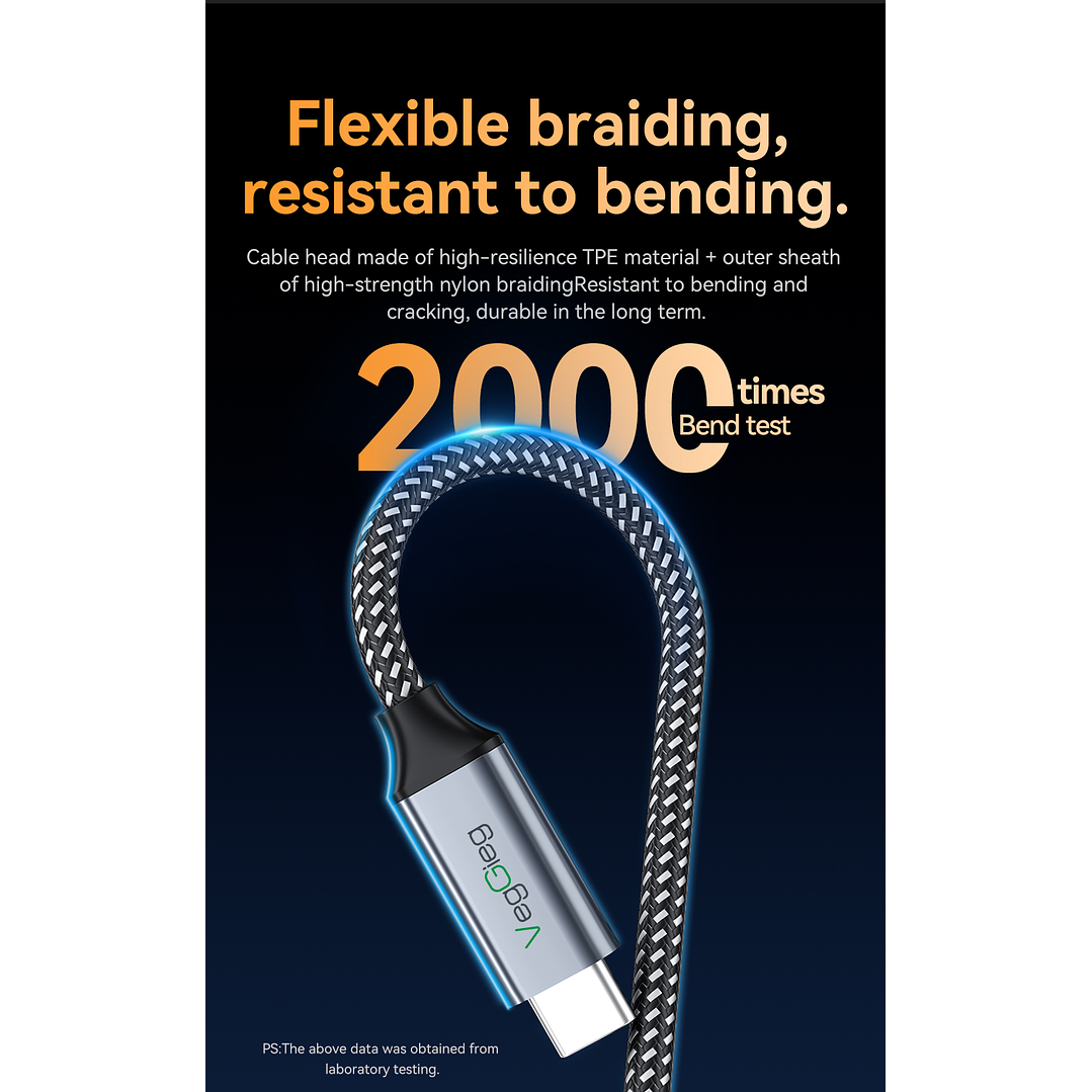 Adaptador Hub Tipo C 3.2 Gen2 2 Usb 2 Tipo C 10gbs Veggieg Gris metalico 4