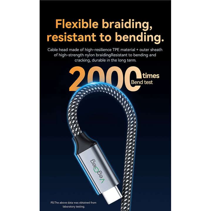 Adaptador Hub Tipo C 3.2 Gen2 2 Usb 2 Tipo C 10gbs Veggieg Gris metalico 4