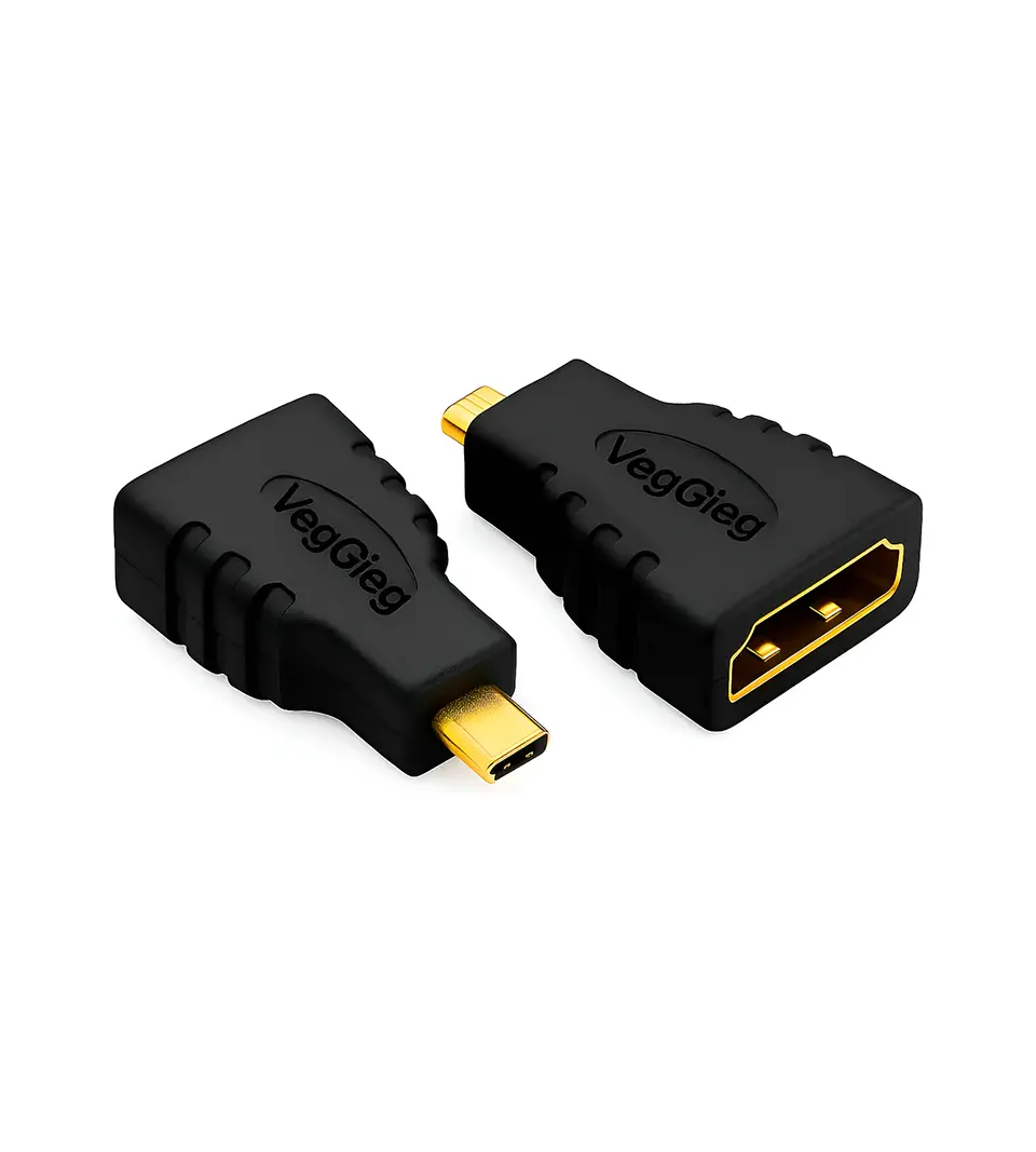 Adaptador Conversor Hdmi Hembra A Micro Hdmi Macho Veggieg 1