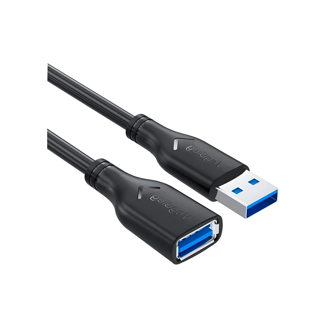 Cable Extensión Usb 3.0 Veggieg Macho A Hembra 3mts Negro  1