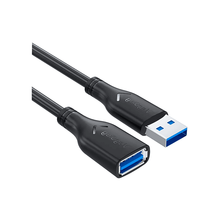 Cable Extensión Usb 3.0 Veggieg Macho A Hembra 3mts Negro  1