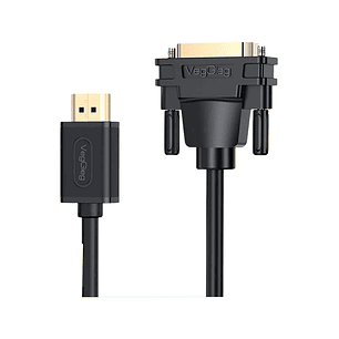 Cable Hdmi Macho A Dvi Bidireccional Negro 3mts Veggieg
