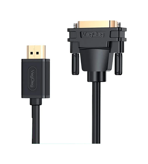 Cable Hdmi Macho A Dvi Bidireccional Negro 3mts Veggieg