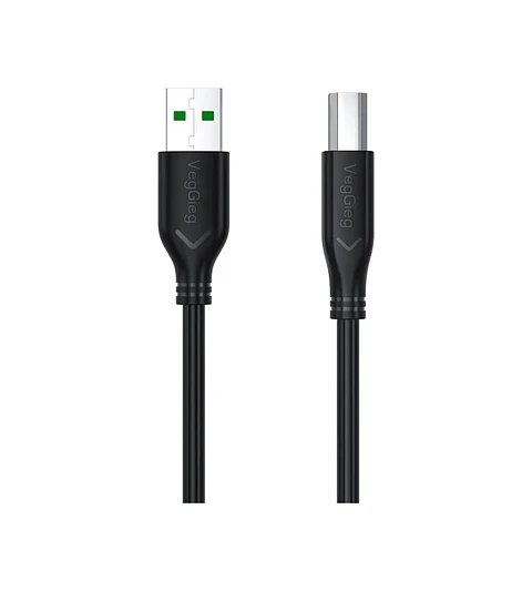 Cable Impresora Premium Usb 2.0 A Usb Tipo B 1.5 / 3 / 5mts Veggieg Negro