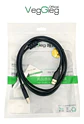 Cable Impresora Premium Usb 2.0 A Usb Tipo B 1.5 / 3 / 5mts Veggieg Negro - Miniatura 6
