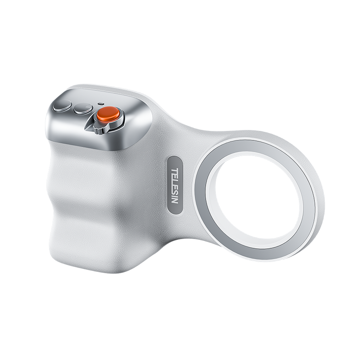 Empuñadura Magnetica Para Camara De Teléfono Soporte Telesin Blanco SAMSUNG - IPHONE 9