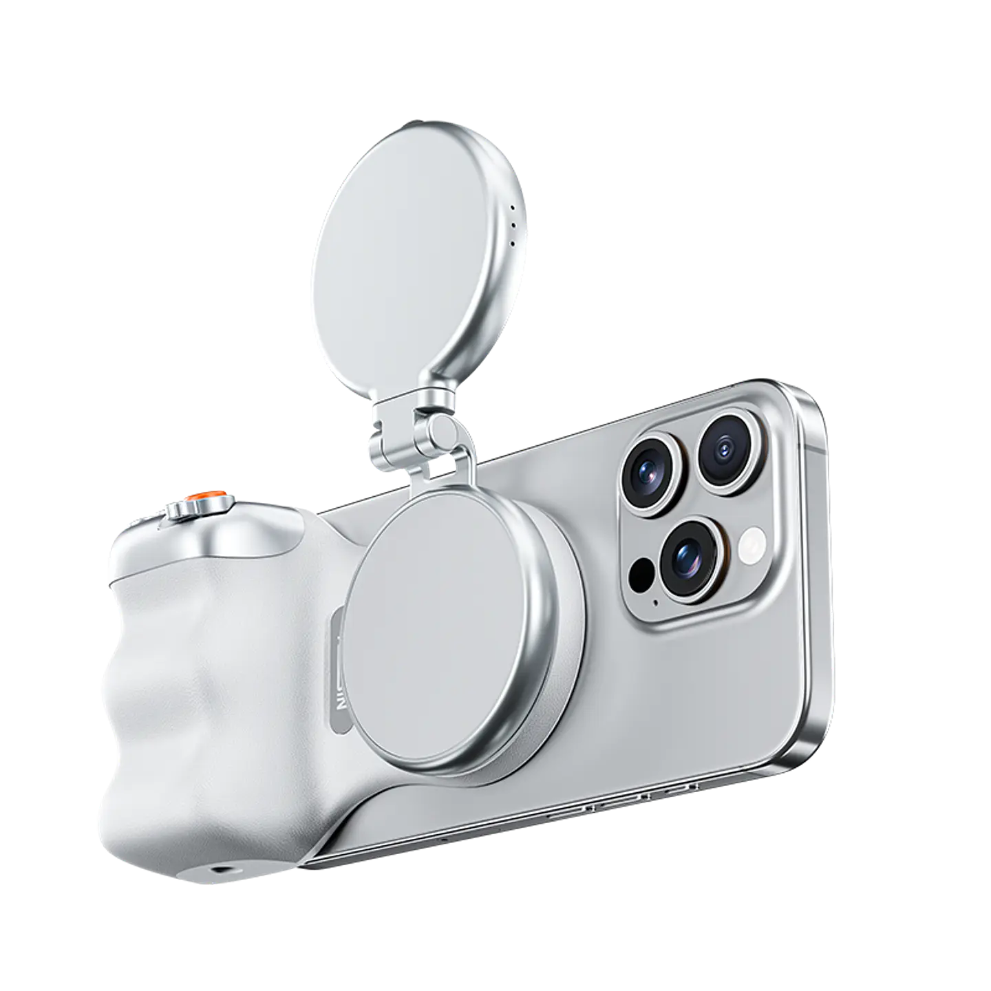 Empuñadura Magnetica Para Camara De Teléfono Soporte Telesin Blanco SAMSUNG - IPHONE 10