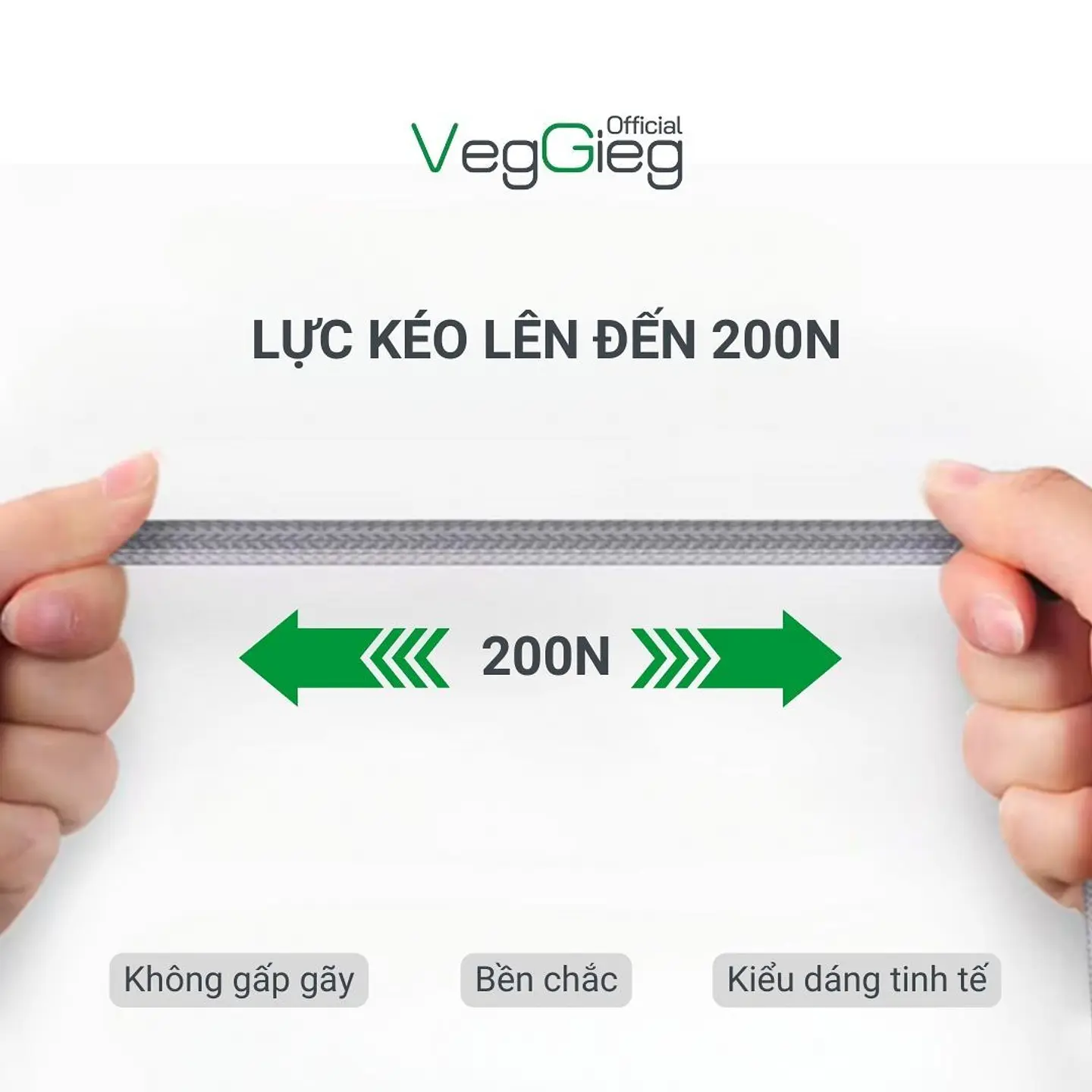 Cable DisplayPort 1.4 VeggieG  8K @ 60Hz / 4K @ 165Hz / 144Hz / 120Hz | 2m | Ultra rendimiento para gaming y diseño 4