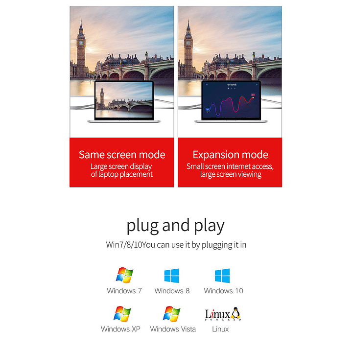 Adaptador VGA a HDMI con Audio y USB – VEGGIEG | 1080P Full HD 1.5 / 3 / 5 Metros 9